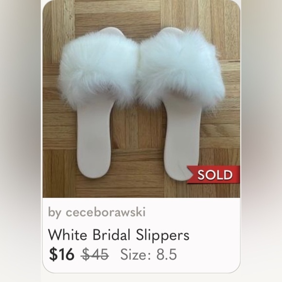 2 pair of Bridal slippers - Picture 5 of 6